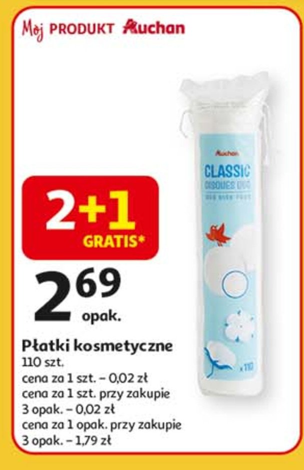 Płatki kosmetyczne Auchan promocja