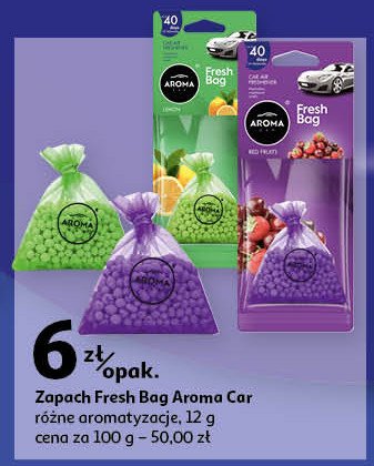 Zapach samochodowy lemon Aroma fresh bag promocja w Auchan