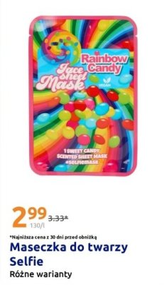 Maseczka do twarzy Selfie Rainbow Candy promocja w Action