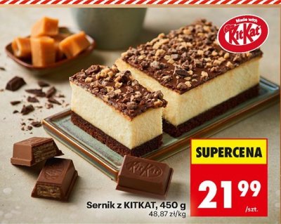 Sernik z KITKAT 450g promocja w Biedronka