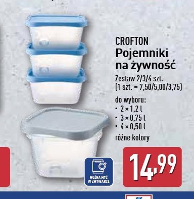 Pojemnik 500 ml Crofton promocja w Aldi