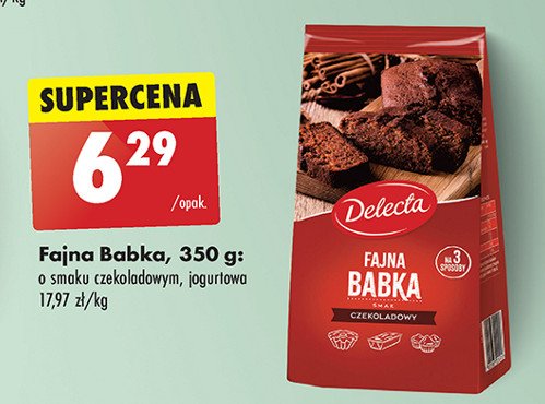 Fajna babka jogurtowa Delecta promocja