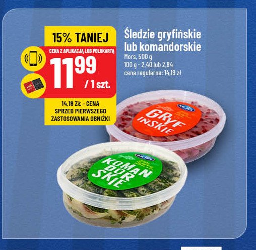 Filety śledziowe komandorskie Mors ryby promocja