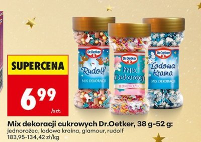 Mix dekoracji cukrowych lodowa kraina promocja w Biedronka