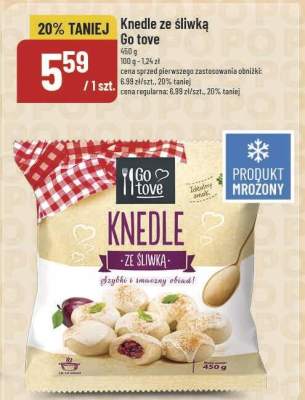 Knedle ze śliwką Go tove promocja w POLOmarket