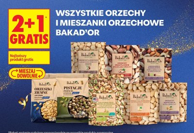 Orzechy wszystkie rodzaje 2+1 GRATIS promocja w Biedronka