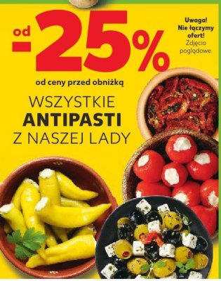 Wszystkie antipasti -25% promocja w Kaufland