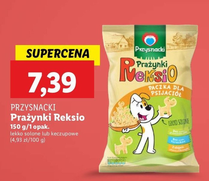 Prażynki reksio lekko solone Przysnacki promocja