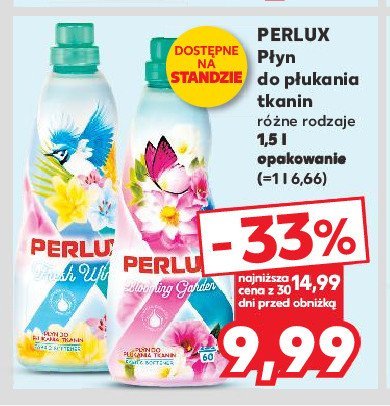 Płyn do płukania perfumowany blooming garden Perlux promocja w Kaufland