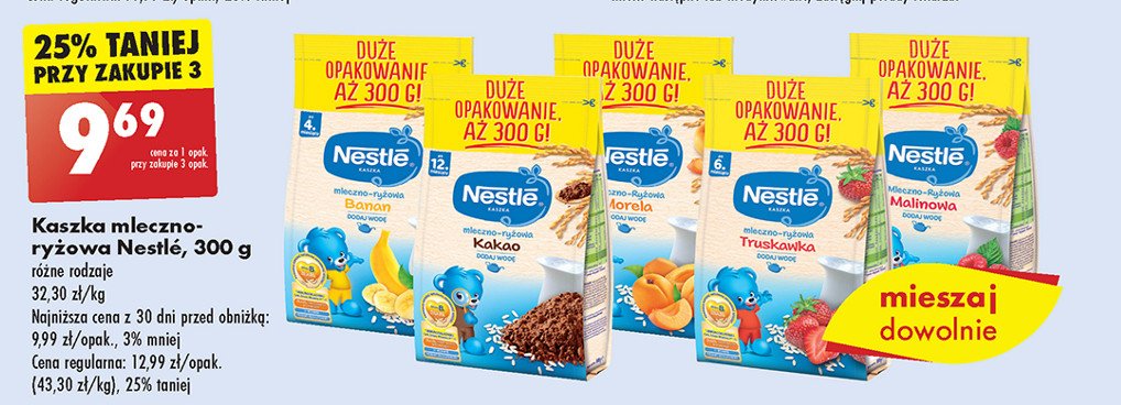 Kaszka mleczno-ryżowa malinowa Nestle kaszka promocja