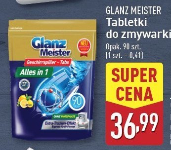 Tabletki do zmywarki lemon Glanzmeister all in 1 promocja