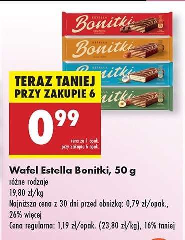 Wafelek deserowy Bonitki promocja w Biedronka