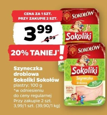 Szyneczka drobiowa Sokoliki promocja w Netto