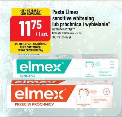 Pasta Elmex sensitive whitening lub próchnica i wybielanie promocja w POLOmarket