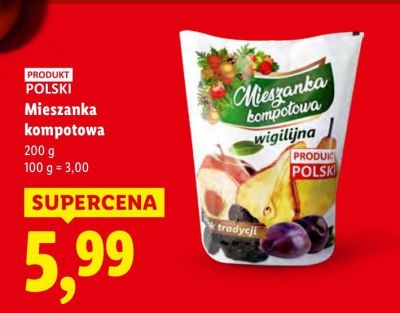 Mieszanka kompotowa, 200 g promocja w Lidl