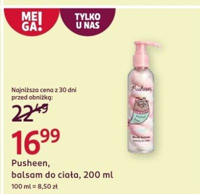 Balsam Pusheen, do ciała, 200 ml promocja w Rossmann