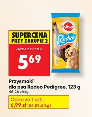 Przysmaki Rodeo Pedigree 123 g promocja w Biedronka
