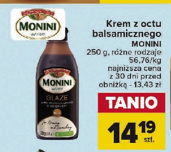Krem z octu balsamicznego Monini glaze promocja