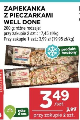 Zapiekanka z pieczarkami Well done promocja w Stokrotka