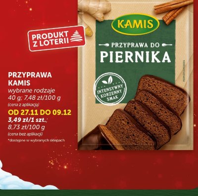 Przyprawa do piernika Kamis wybrane rodzaje promocja w Groszek
