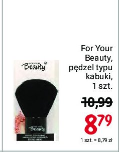 Pędzel do pudru kabuki For your beauty promocje