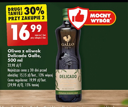 Oliwa z oliwek gold Gallo promocja