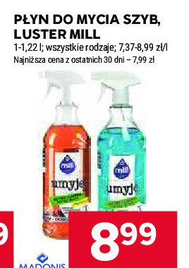 Płyn do szyb umyje Mill clean promocja