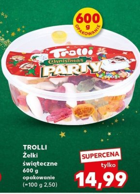 Żelki Trolli świąteczne 600 g  promocja w Kaufland
