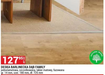 Deska barlinecka dąb family Barlinek promocja w Merkury Market