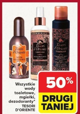 Wody toaletowe Tesori d'Oriente promocja w Carrefour Market