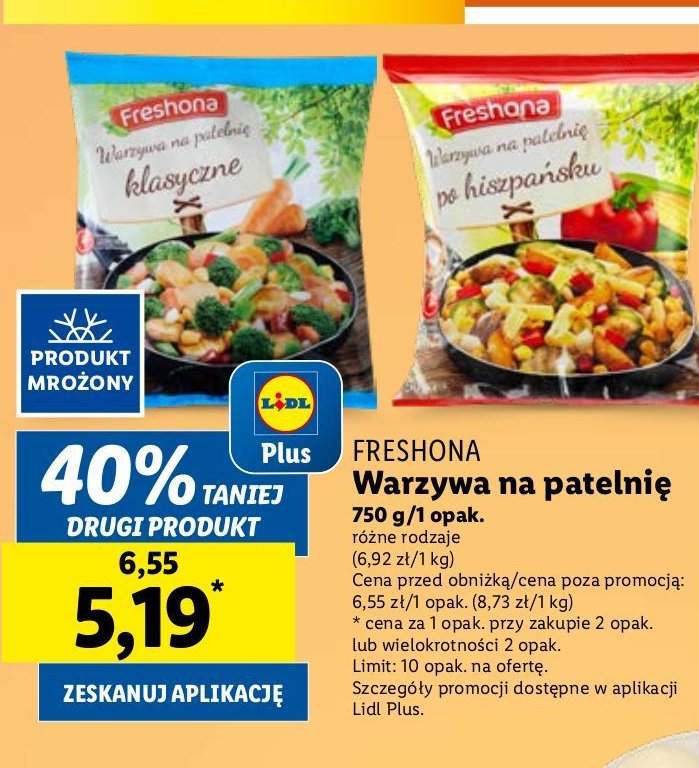 Warzywa na patelnie po hiszpańsku Freshona promocja