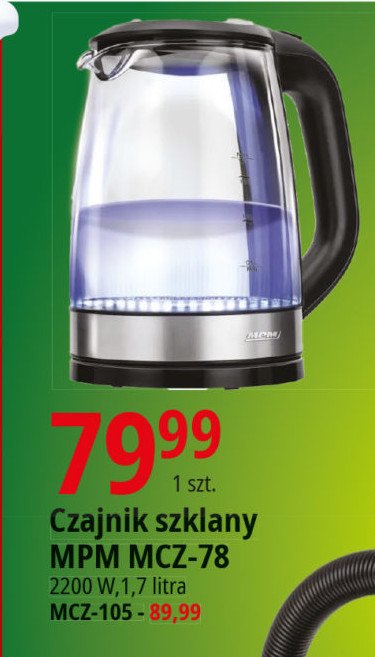 Czajnik elektryczny mcz-105c Mpm product promocja