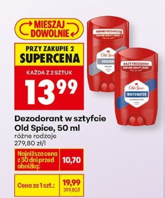 Dezodorant w sztyfcie, 50 ml promocja w Biedronka