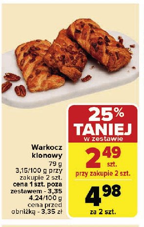 Warkocz klonowy promocja w Carrefour Market