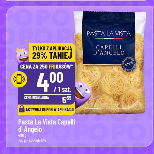 Makaron capelli d'angelo Pasta la vista promocja w POLOmarket