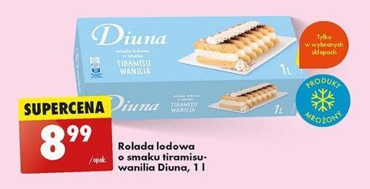 Rolada lodowa tiramisu - wanilia Diuna promocja