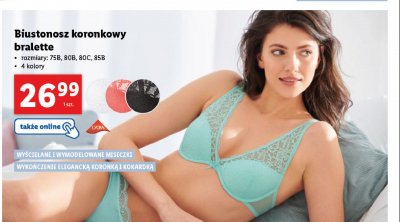 Biustonosz koronkowy bralette 75b promocja