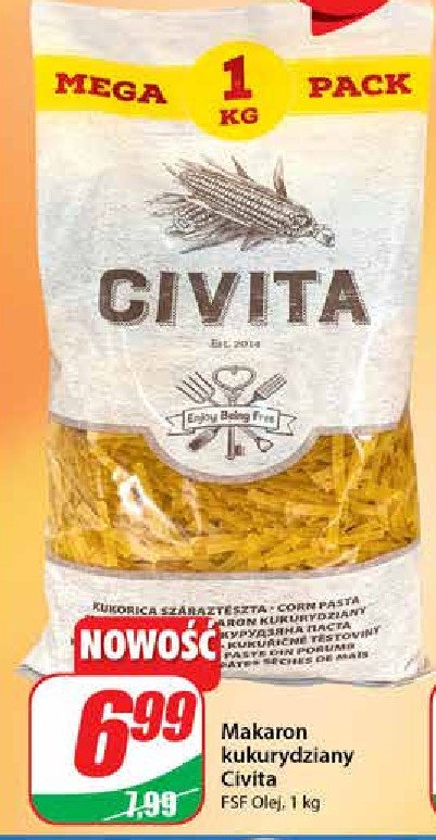 Makaron kukurydziany Civita promocja
