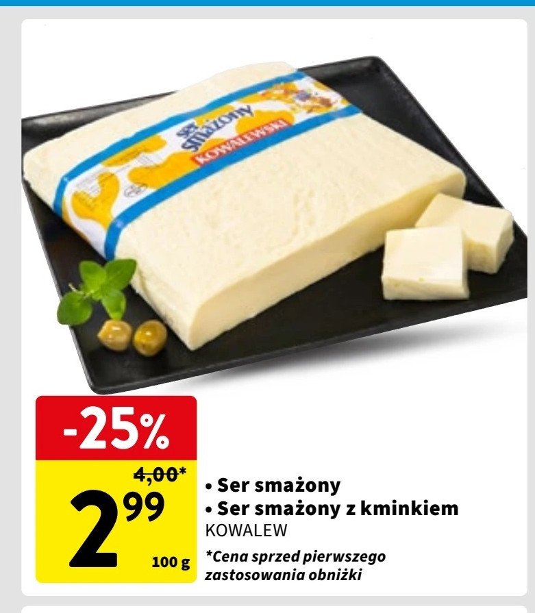 Ser smażony z kminkiem Kowalewski promocja w Intermarche