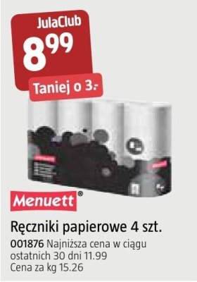 Ręczniki papierowe Menuett 4 szt. promocja w Jula