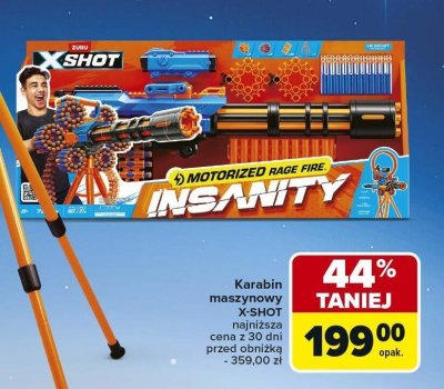 Karabin maszynowy X-SHOT INSANITY MOTORIZED RAGE FIRE promocja w Carrefour