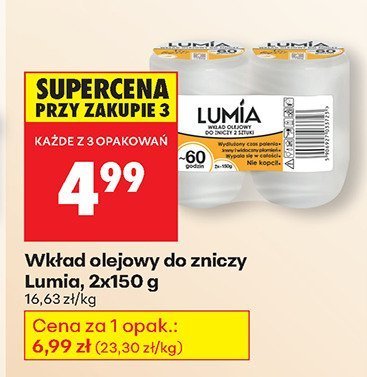 Wkład olejowy do zniczy 2-pak promocja w Biedronka