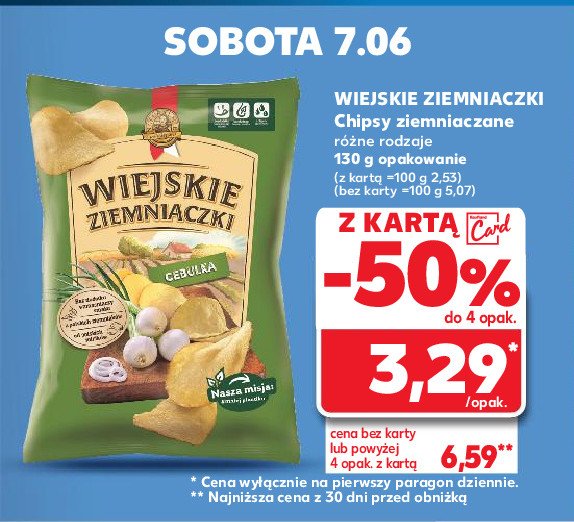 Chipsy o smaku cebulki Lorenz wiejskie ziemniaczki promocja w Kaufland
