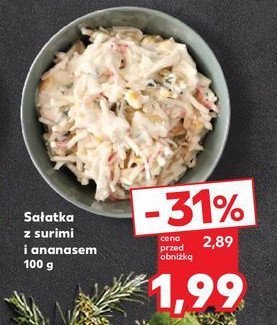 Sałatka surimi z ananasem promocja