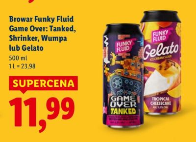 Piwo kraftowe Game Over: Shrinker promocja w Lidl