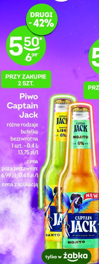 Piwo Captain jack santo libre promocja