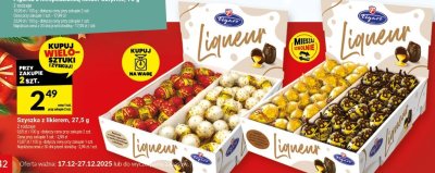 Czekolada Szyszka z likierem, 27,5 g promocja w Twój Market