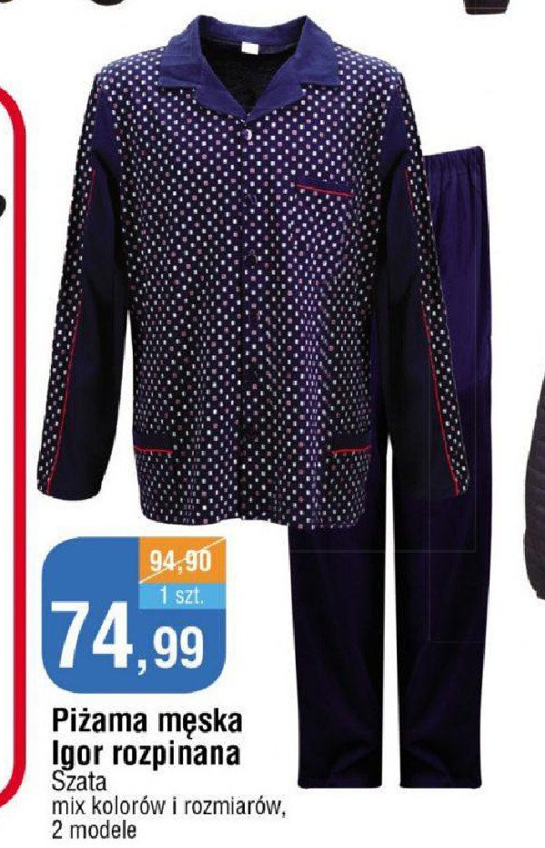 Piżama męska igor Szata promocja