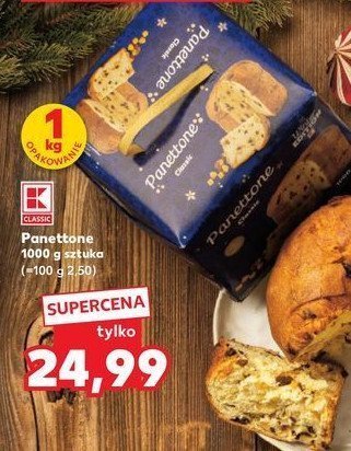 Babka drożdżowa panettone K-classic promocja w Kaufland