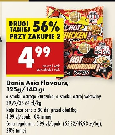 Danie z kurczakiem Asia flavours promocja w Biedronka